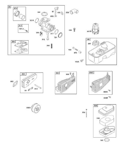 B&S - 09â  09T602-0127-H1 A - Luftfilter, Vergaser, Auslasssystem, Kraftstoffversorgung der Marke Stihl