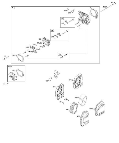B&S - 10â  103M02-0061-H1 A - Luftfilter, Zylinderkopf der Marke Stihl
