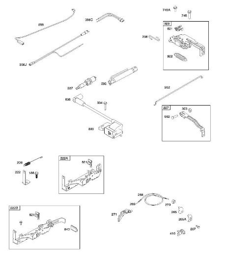 B&S - 10â  103M02-0061-H1 B - Magnetanker, Bedienelemente, elektrische Anlage, Reglerfeder, Zündkerze der Marke Stihl
