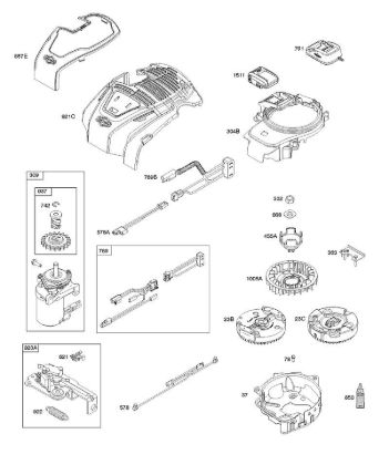B&S - 10â  103M02-0061-H1 C - Magnetanker, Bedienelemente, elektrische Anlage, In-Start, Anlassermotor, Schwungrad der Marke Stihl