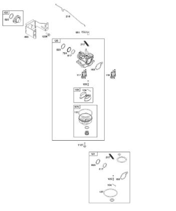 B&S - 10â  103M02-0061-H1 F - Vergaser der Marke Stihl