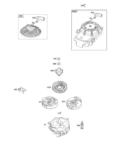 B&S - 10â  103M02-0061-H1 H - Schwungrad, Seilzuganlasser der Marke Stihl