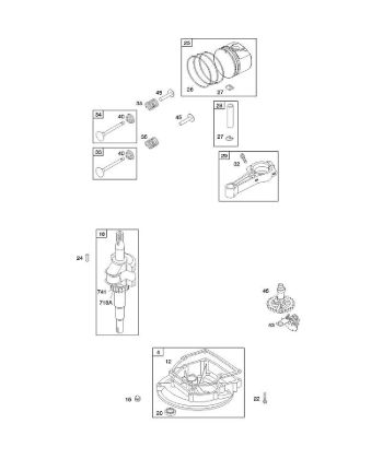 B&S - 10â  10F902-0110-B1 C - Nockenwelle, Kurbelgehäuseabdeckung/-sumpf, Kurbelwelle, Kolben/Kolbenringe/Pleuel der Marke Stihl