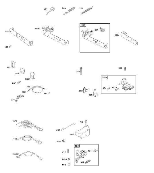 B&S - 10â  10T502-1111-B1 C - Bremse, Bedienelemente, Reglerfeder, Zündung der Marke Stihl