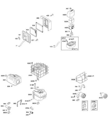 B&S - 11â  110412-0153-E1 A - Luftfilter, Schalldämpfer der Marke Stihl