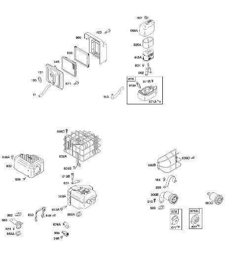 B&S - 11â  110412-0153-E1 A - Luftfilter, Schalldämpfer der Marke Stihl