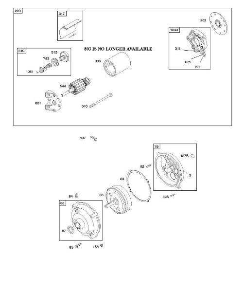 B&S - 11â  110412-0153-E1 E - Elektroanlasser, Untersetzungsgetriebe der Marke Stihl