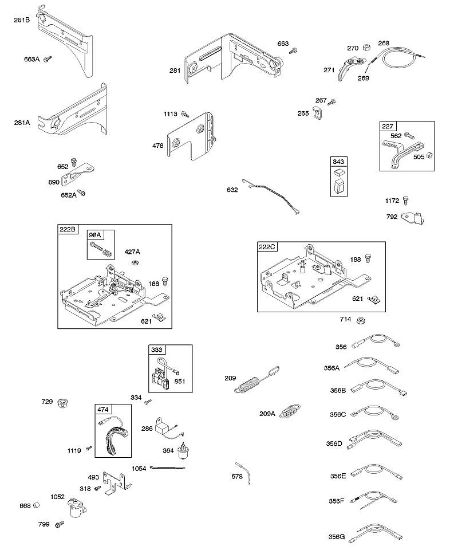 B&S - 11â  110412-0153-E1 H - Bedientafeln, Bedienelemente, Federn, Generator, Kabel der Marke Stihl
