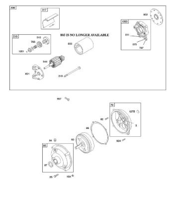 B&S - 11â  110492-0165-E1 E - Elektroanlasser, Untersetzungsgetriebe der Marke Stihl