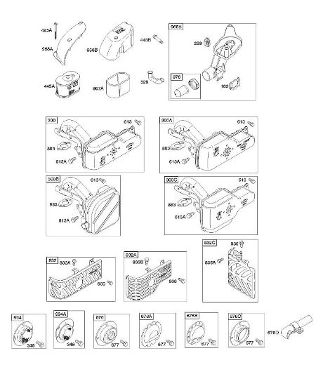 B&S - 12â  121602-0296-E1 A - Luftfilter, Auslasssystem der Marke Stihl