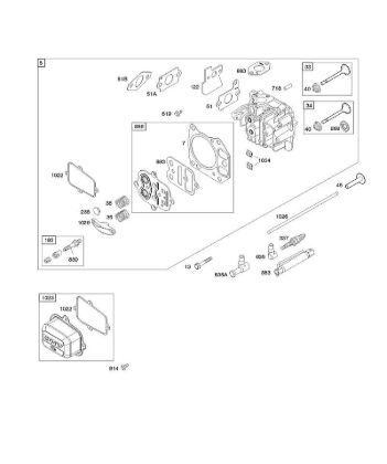 B&S - 12â  121602-0296-E1 F - Zylinderkopf der Marke Stihl