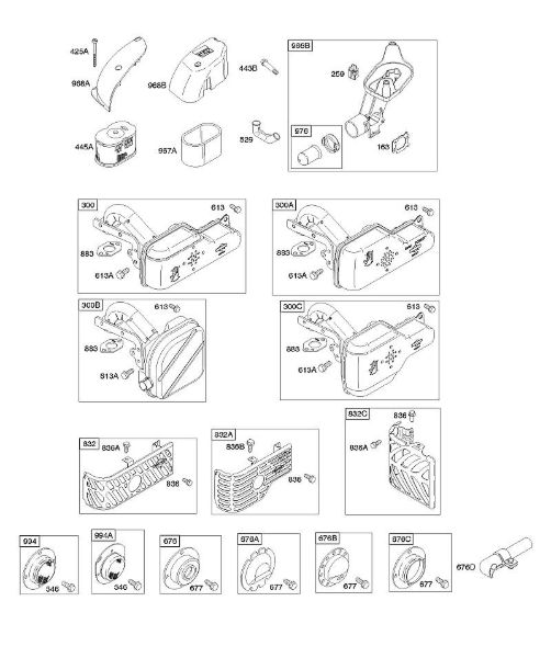 B&S - 12â  121602-0327-E1 A - Luftfilter, Auslasssystem der Marke Stihl