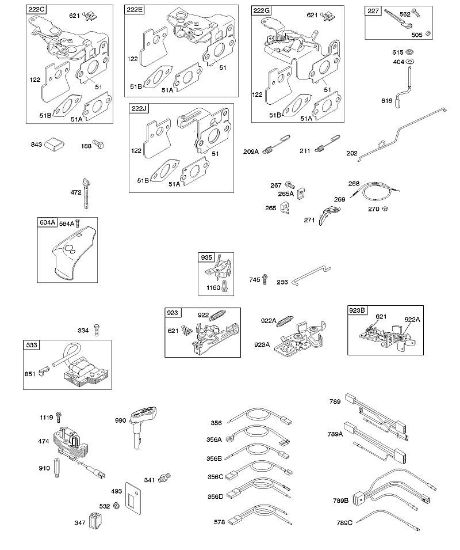 B&S - 12â  121602-0383-E1 C - Bremse, Bedienelemente, Reglerfeder, Zündung der Marke Stihl
