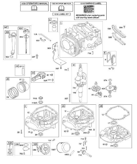 B&S - 12â  121602-0383-E1 D - Nockenwelle, Kurbelwelle, Zylinder, Motorsumpf, Schmierung, Kolbengruppe der Marke Stihl