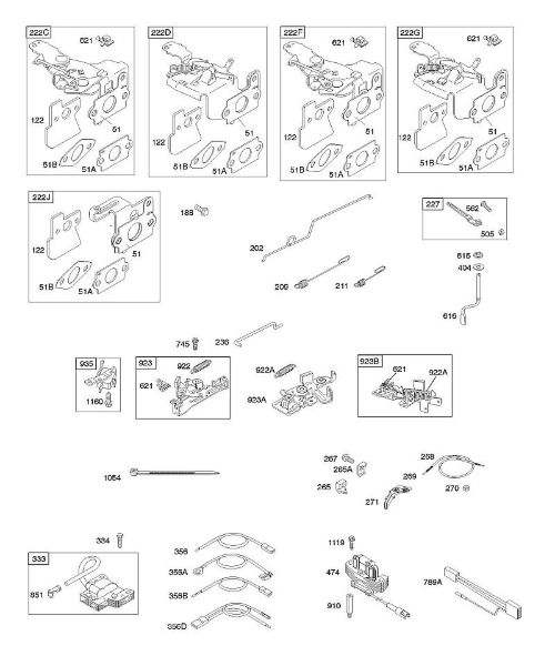 B&S - 12â  122672-0107-E1 E - Bedienelemente, Schwungradbremse, Reglerfeder, Zündung der Marke Stihl