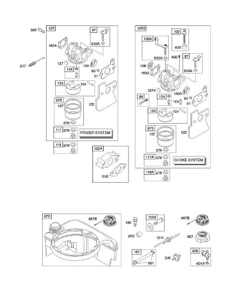 B&S - 12â  122672-0134-E1 D - Vergaser, Kraftstoffversorgung der Marke Stihl