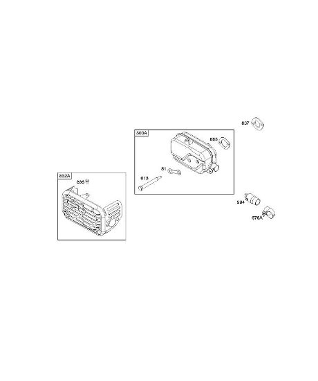 B&S - 12â  122Q02-0147-B1 G - Auslasssystem der Marke Stihl