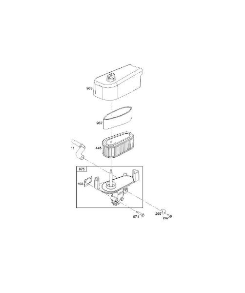 B&S - 12â  122Q02-0171-B1 A - Luftfilter der Marke Stihl