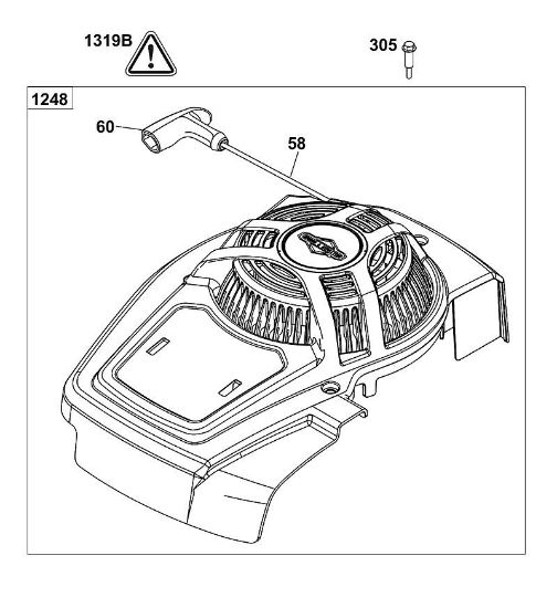 B&S - 12â  125P02-0087-F1 B - LÃœFTERGEHÃ„USEGRUPPE der Marke Stihl