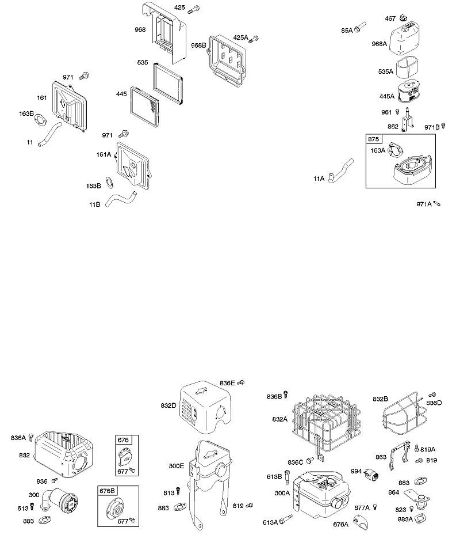 B&S - 12â  126392-1274-B8 A - Luftfilter, Bedienelemente, Abgasanlage der Marke Stihl