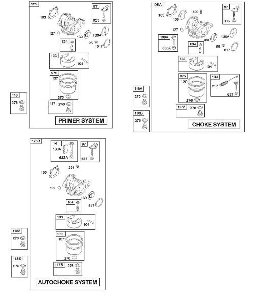 B&S - 12â  126T07-3279-B1 D - Vergaser der Marke Stihl