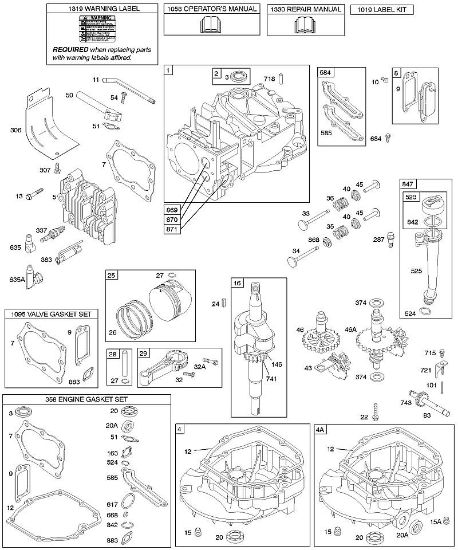 B&S - 12â  127802-1376-01 D - Nockenwelle, Kurbelwelle, Zylinder, Motorsumpf, Schmierung, Kolbengruppe, Ventile der Marke Stihl