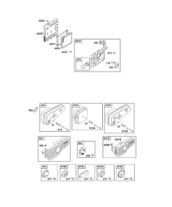 B&S - 12â  127807-0662-01 A - Luftfilter, Auslasssystem der Marke Stihl
