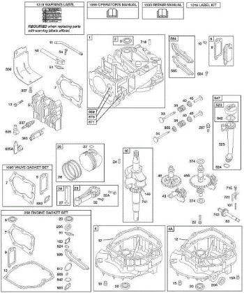 B&S - 12â  127807-0662-01 D - Nockenwelle, Kurbelwelle, Zylinder, Motorsumpf, Schmierung, Kolbengruppe, Ventile der Marke Stihl
