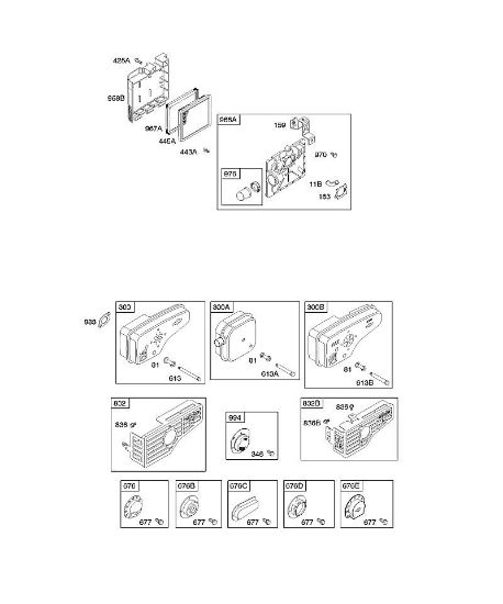 B&S - 12â  127807-1386-01 A - Luftfilter, Auslasssystem der Marke Stihl