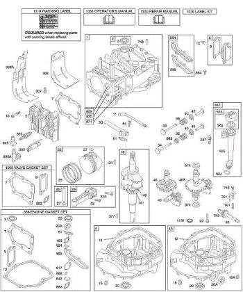 B&S - 12â  12F802-1318-81 D - Nocken, Kurbelwelle, Zylinder, Motorsumpf, Satz/Dichtungen, Schmierung, Kolbengruppe, Ventile der Marke Stihl
