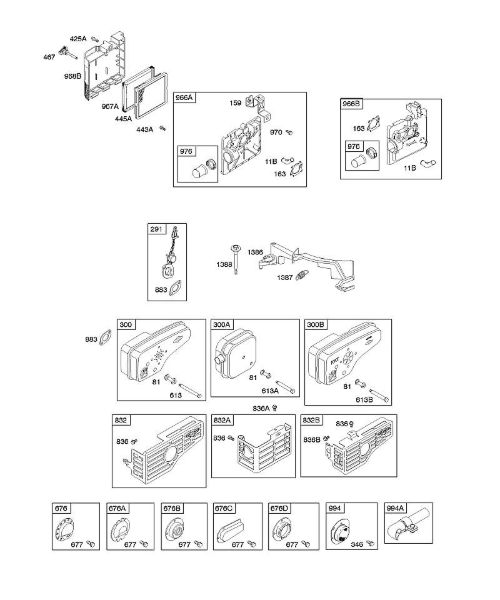 B&S - 12â  12F802-1360-01 A - Luftfilter, Auslasssystem der Marke Stihl