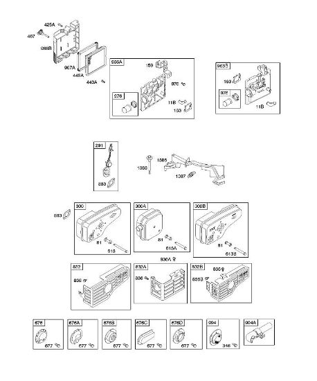 B&S - 12â  12F807-1310-01 A - Luftfilter, Auslasssystem der Marke Stihl