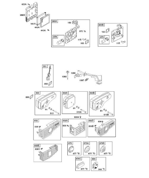 B&S - 12â  12H802-1369-01 A - Luftfilter, Auslasssystem der Marke Stihl