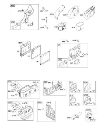 B&S - 12â  12Q502-0194-B1 A - Luftfilter, Auslasssystem der Marke Stihl