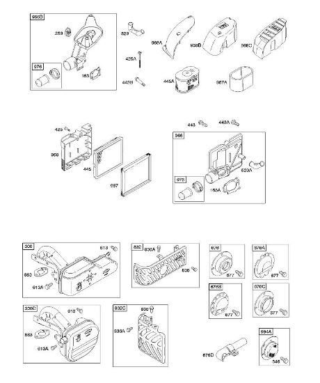 B&S - 12â  12Q502-0194-B1 A - Luftfilter, Auslasssystem der Marke Stihl