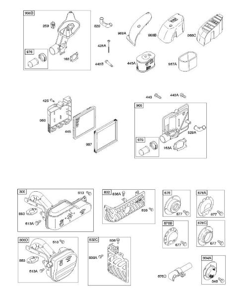 B&S - 12â  12Q502-0194-B1 A - Luftfilter, Auslasssystem der Marke Stihl