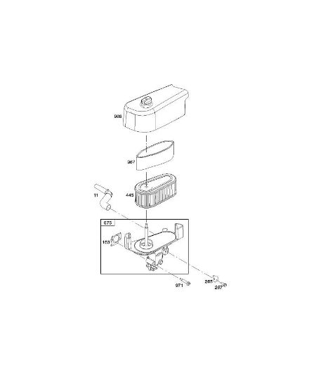 B&S - 12â  12Q902-0169-B1 A - Luftfilter der Marke Stihl