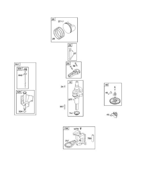 B&S - 21â  217802-0130-B1 C - Nockenwelle, Kurbelwelle, Kolben, Kolbenringe, Pleuel der Marke Stihl