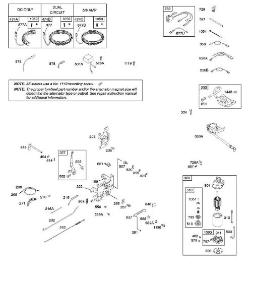 B&S - 21â  217802-0138-B1 B - Generator, Bedienelemente, Elektroanlasser, Reglerfeder, Zündung der Marke Stihl