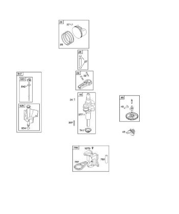 B&S - 21â  217802-0210-B1 C - Nockenwelle, Kurbelwelle, Kolben, Kolbenringe, Pleuel der Marke Stihl
