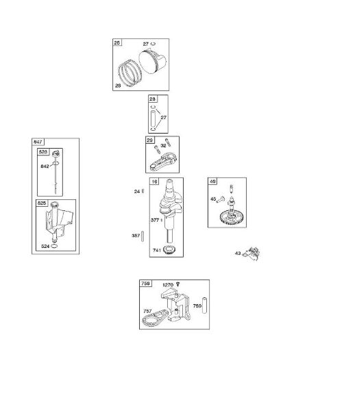 B&S - 21â  217902-0119-E1 C - Nockenwelle, Kurbelwelle, Kolben, Kolbenringe, Pleuel der Marke Stihl