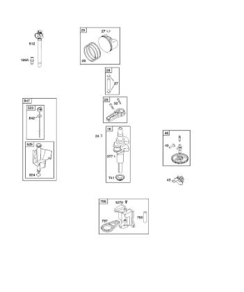 B&S - 21â  21B807-0114-B1 C - Nockenwelle, Kurbelwelle, Schmierung, Kolben, Kolbenringe, Pleuel der Marke Stihl