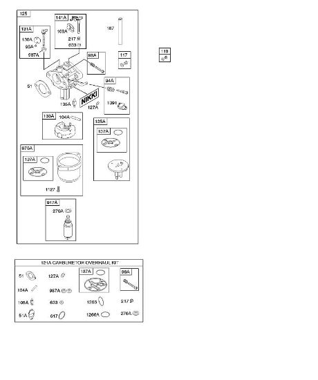 B&S - 21â  21B807-0668-B1 D - Vergaser, Satz â€‘ Vergaserüberholung der Marke Stihl