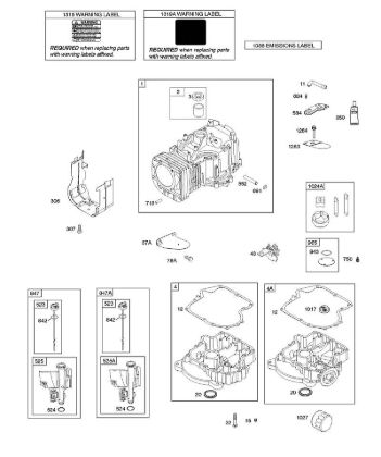 B&S - 21â  21R602-0014-H5 F - Zylinder, Ölwanne, Schmierung, Öleinfüllstutzen der Marke Stihl