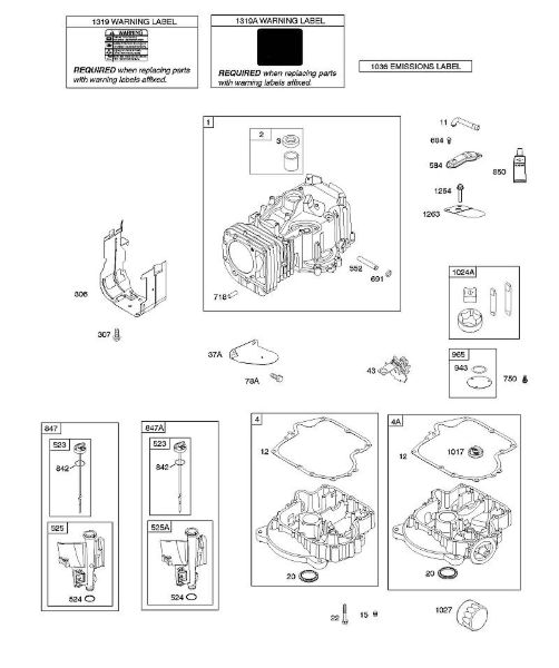 B&S - 21â  21R602-0014-H5 F - Zylinder, Ölwanne, Schmierung, Öleinfüllstutzen der Marke Stihl
