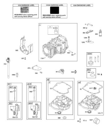 B&S - 21â  21R807-0002-B1 F - Zylinder, Ölwanne, Schmierung, Öleinfüllstutzen der Marke Stihl