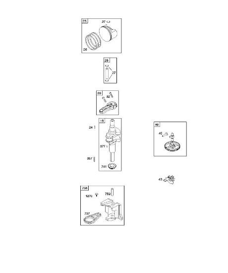 B&S - 21â  21R807-0012-B5 C - Nockenwelle, Kurbelwelle, Gegengewicht, Kolben, Kolbenringe, Pleuel der Marke Stihl