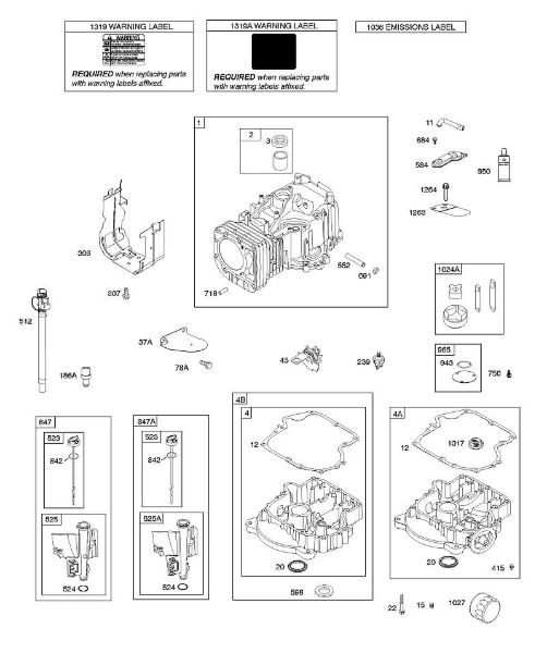 B&S - 21â  21R807-0012-B5 F - Zylinder, Ölwanne, Schmierung, Öleinfüllstutzen der Marke Stihl