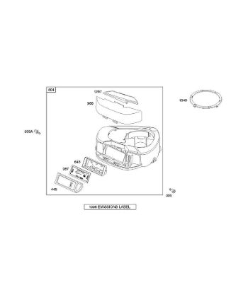 B&S - 28â  282H07-0111-E1 A - Luftfilter, Lüftergehäuse der Marke Stihl
