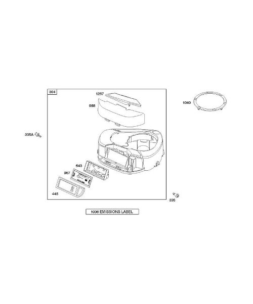 B&S - 28â  282H07-0113-E1 A - Luftfilter, Lüftergehäuse der Marke Stihl